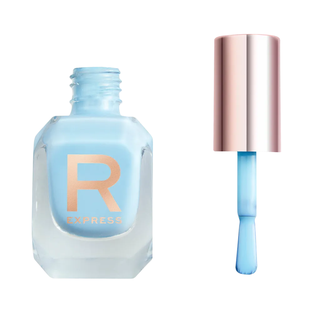 Makeup Revolution Express Nail Polish - Aqua Blue thumbnail 1
