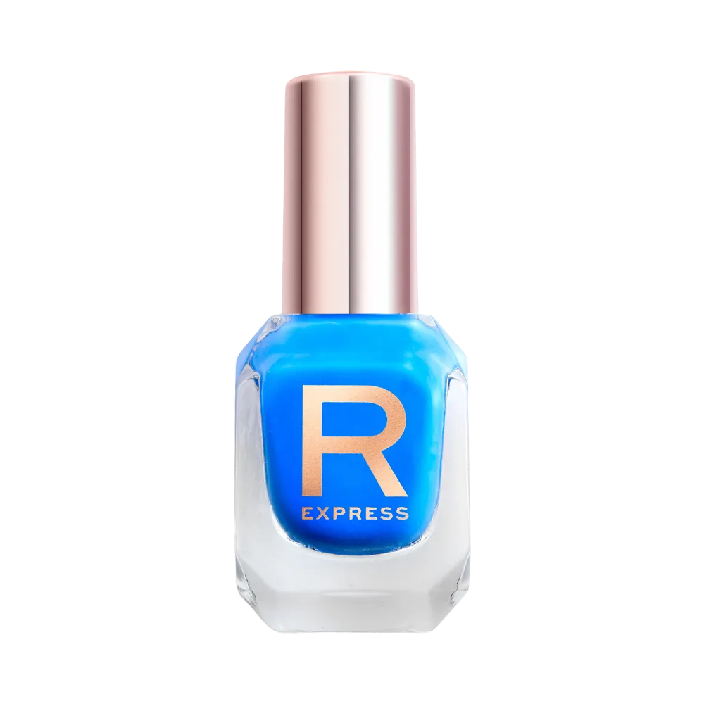 Makeup Revolution Express Nail Polish - Azure Blue thumbnail 2