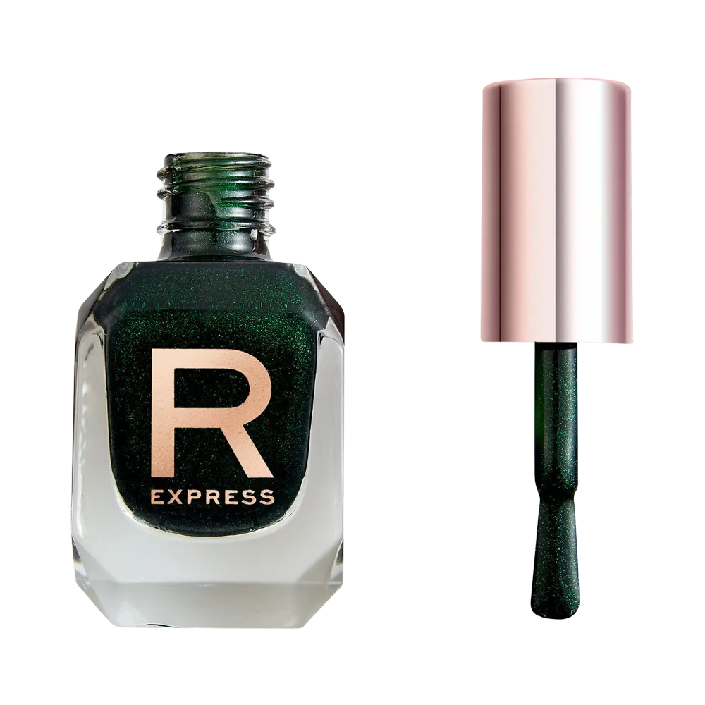 Makeup Revolution Express Nail Polish - Poison Black thumbnail 1