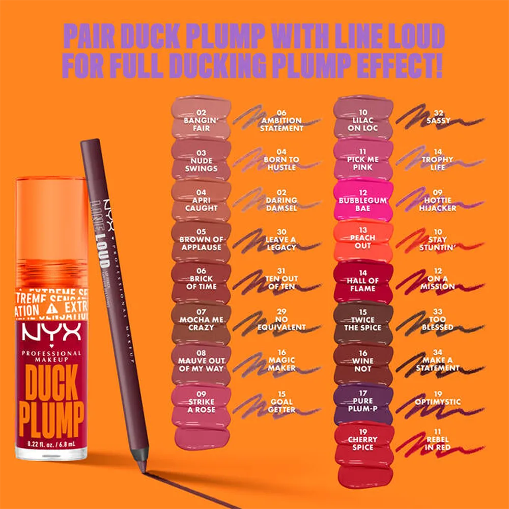 NYX Professional Makeup Duck Plump High Pigment Plumping Lip Gloss - 09 Strike A Rose (7 ml) thumbnail 4