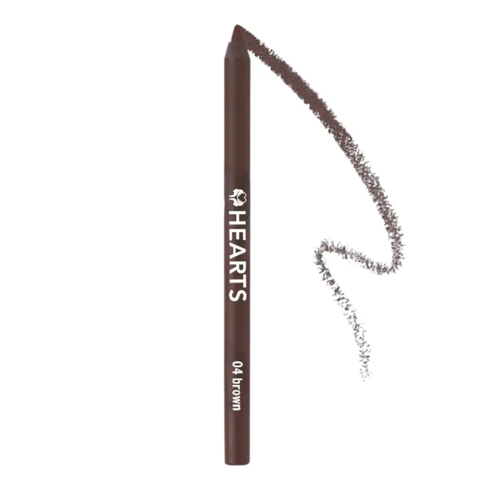 Hearts Waterproof Eyeliner Pencil - 04 Brown (1.2 g) thumbnail 2