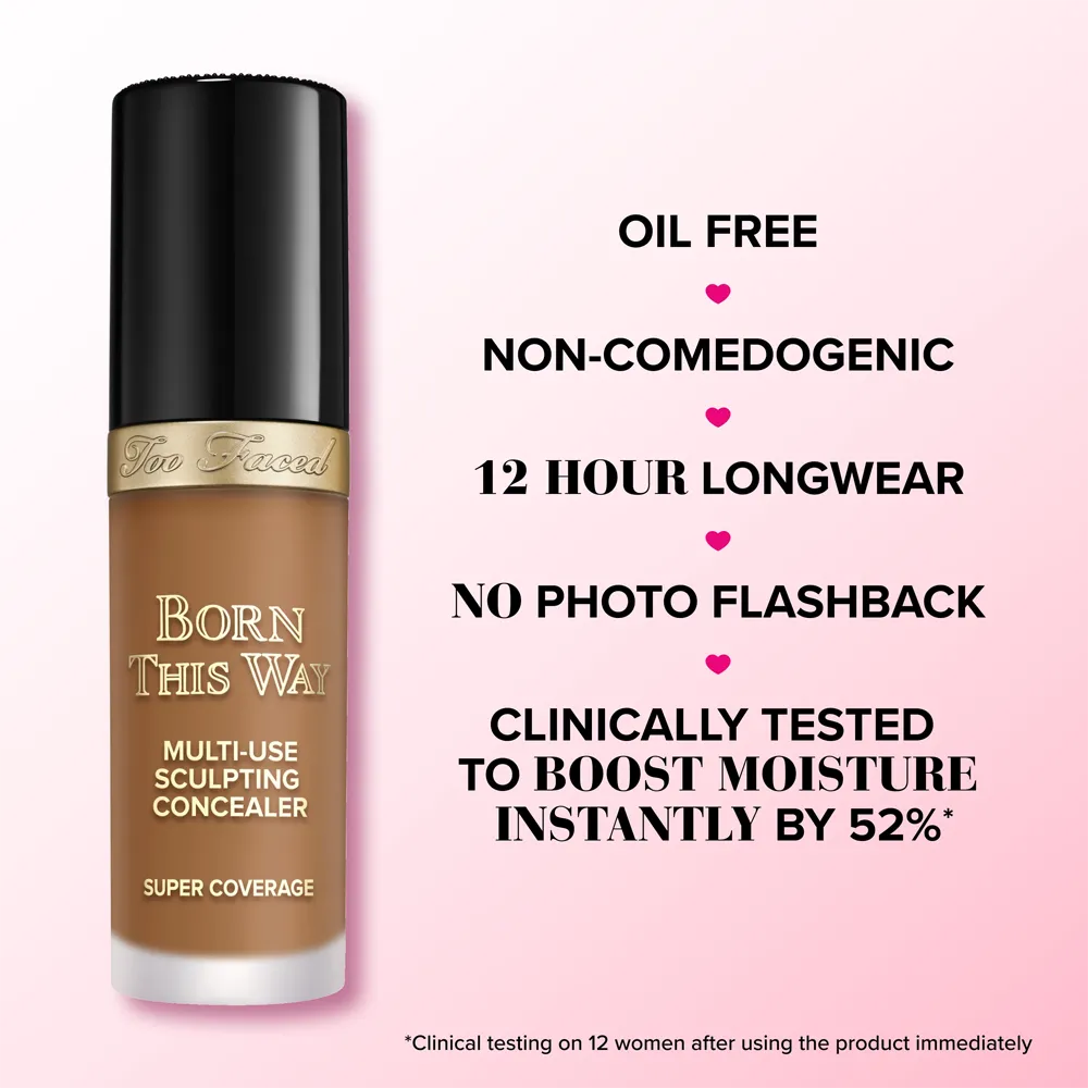 Too Faced Born This Way Super Coverage Multi-Use Concealer - Light Beige (13.5 ml) thumbnail 4