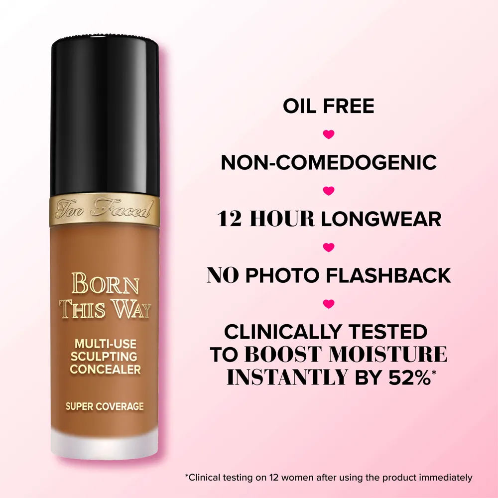 Too Faced Born This Way Super Coverage Multi-Use Concealer - Vanilla (13.5 ml) thumbnail 4