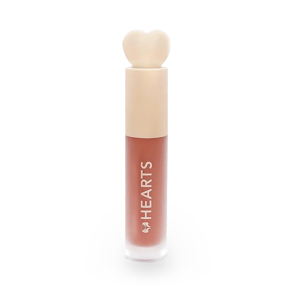 Hearts Liquid Matte Lipstick, 006 Apricot Brown - 6 ml thumbnail 1