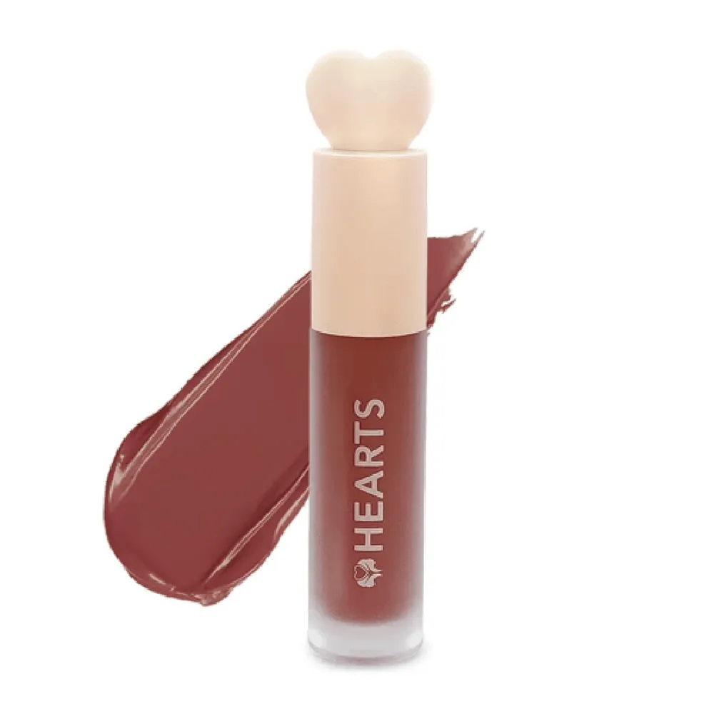 Hearts Liquid Matte Lipstick, 007 Honey Rose - 6 ml thumbnail 2