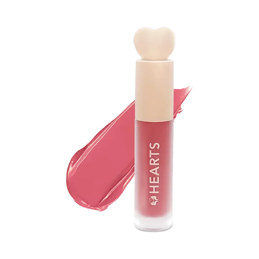 Hearts Liquid Matte Lipstick, 001 Rose Berry - 6 ml thumbnail 1