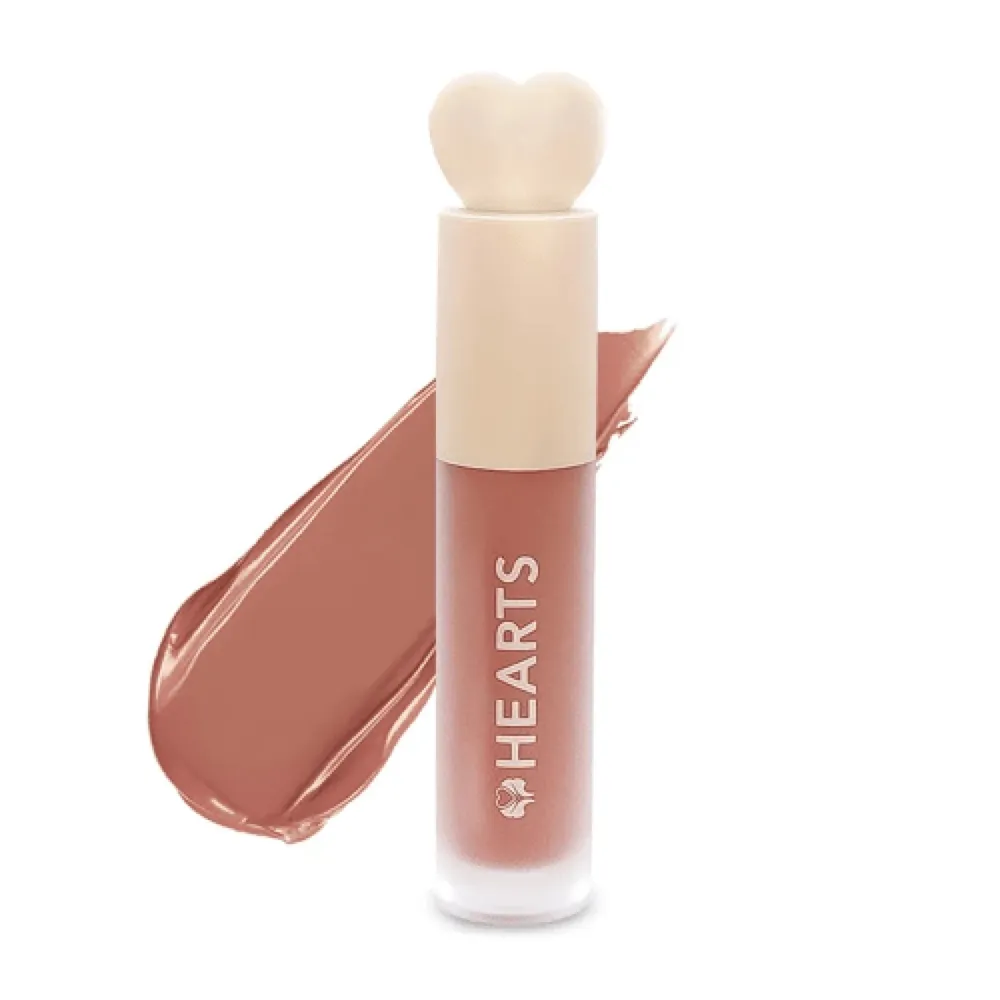 Hearts Liquid Matte Lipstick, 004 Rose Beige - 6 ml thumbnail 2