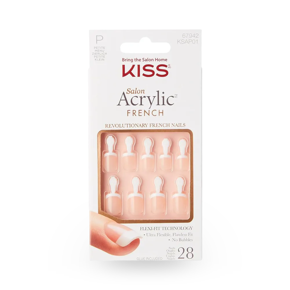 Kiss Salon Acrylic French Press-On Nails - Crush Hour thumbnail 1
