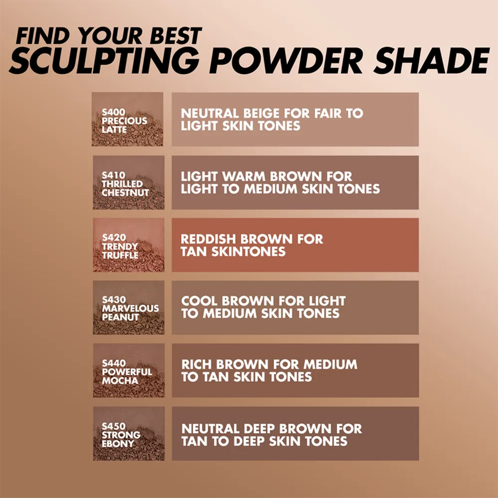 Make Up Forever Artist Sculpt Longwear Skin-fusing Powder Contour - Matte Light Warm Brown thumbnail 4