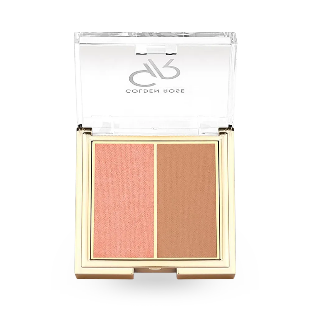 Golden Rose Iconic Blush Duo - 01 Rose & Nude thumbnail 1
