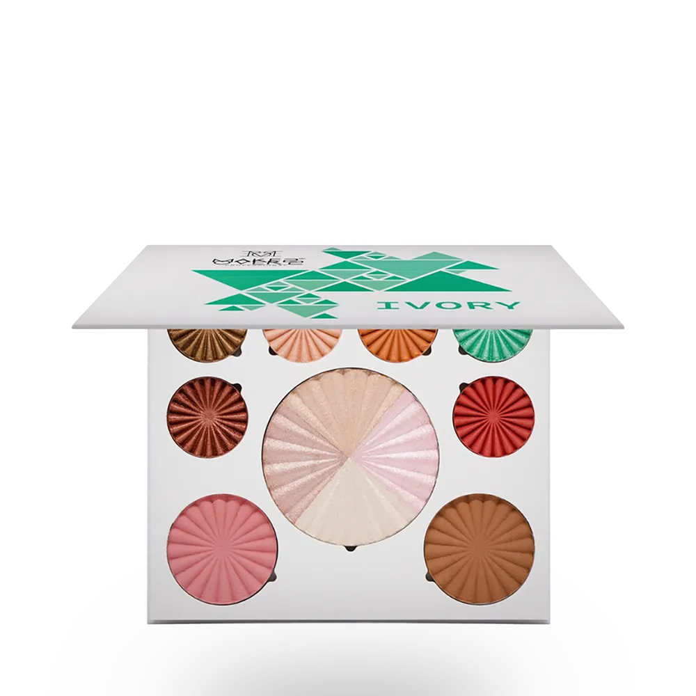 Make Over 22 Contour & Highlighter Kit - M3601 Ivory thumbnail 1