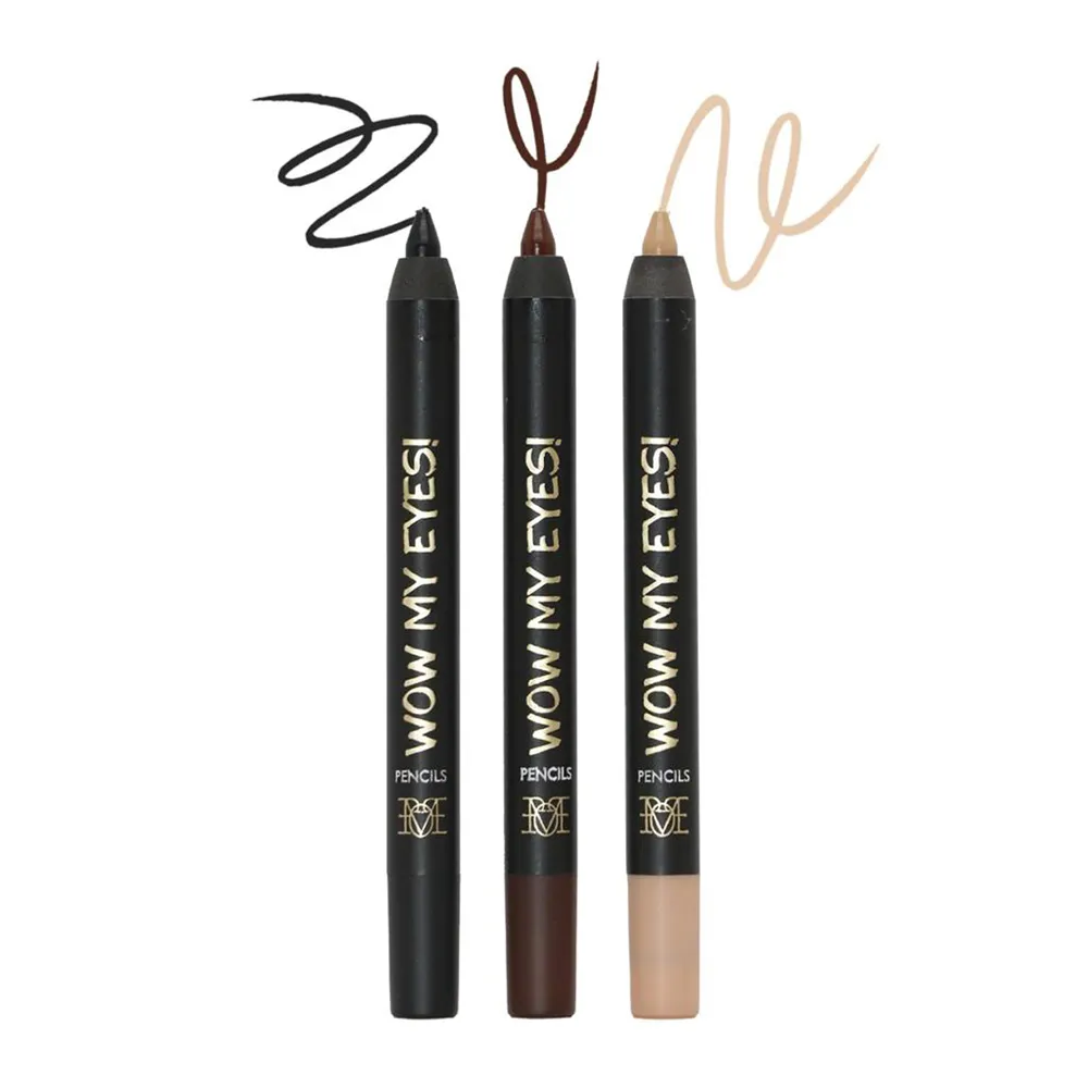 Make Over 22 Wow My Eyes! Eyeliner M3801 Pencil Set - 3 pcs thumbnail 1
