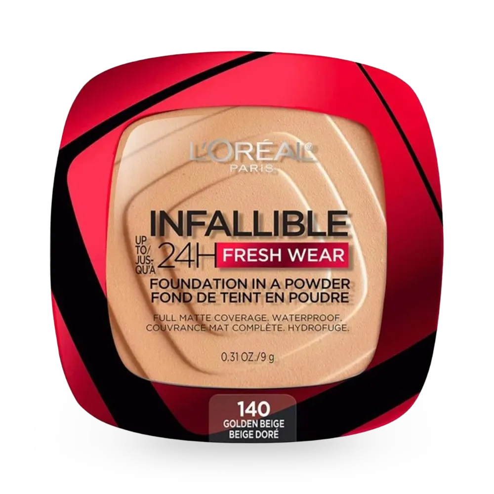 L’Oréal Paris Infallible Up to 24H Fresh Wear Foundation In A Powder - 140 Golden Beige (9 g) thumbnail 1