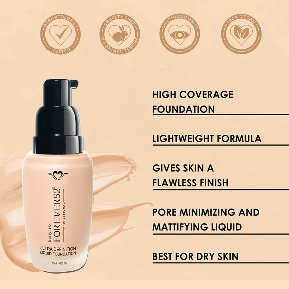 Daily Life Forever52 Ultra Definition Liquid Foundation - FLF006 Pralines Cake (30 ml) thumbnail 4