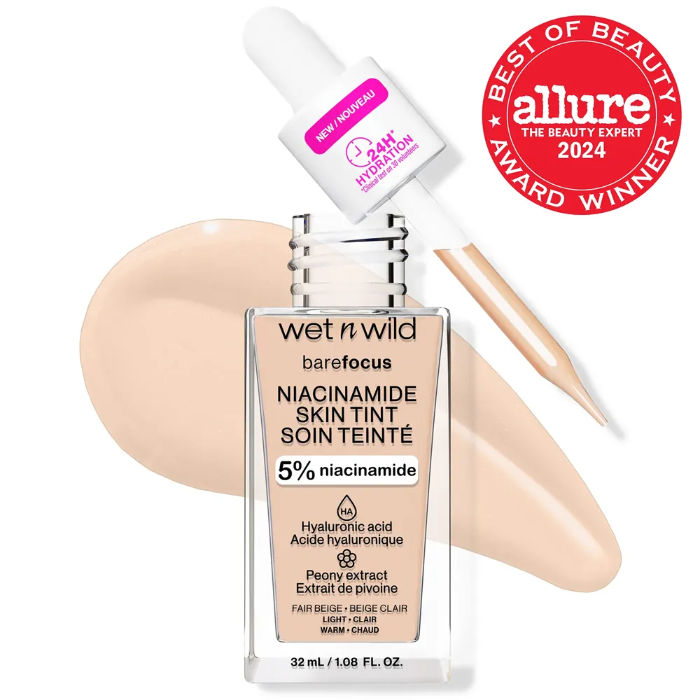 Wet N Wild Bare Focus Niacinamide Skin Tint - Fair Beige (32 ml) thumbnail 2
