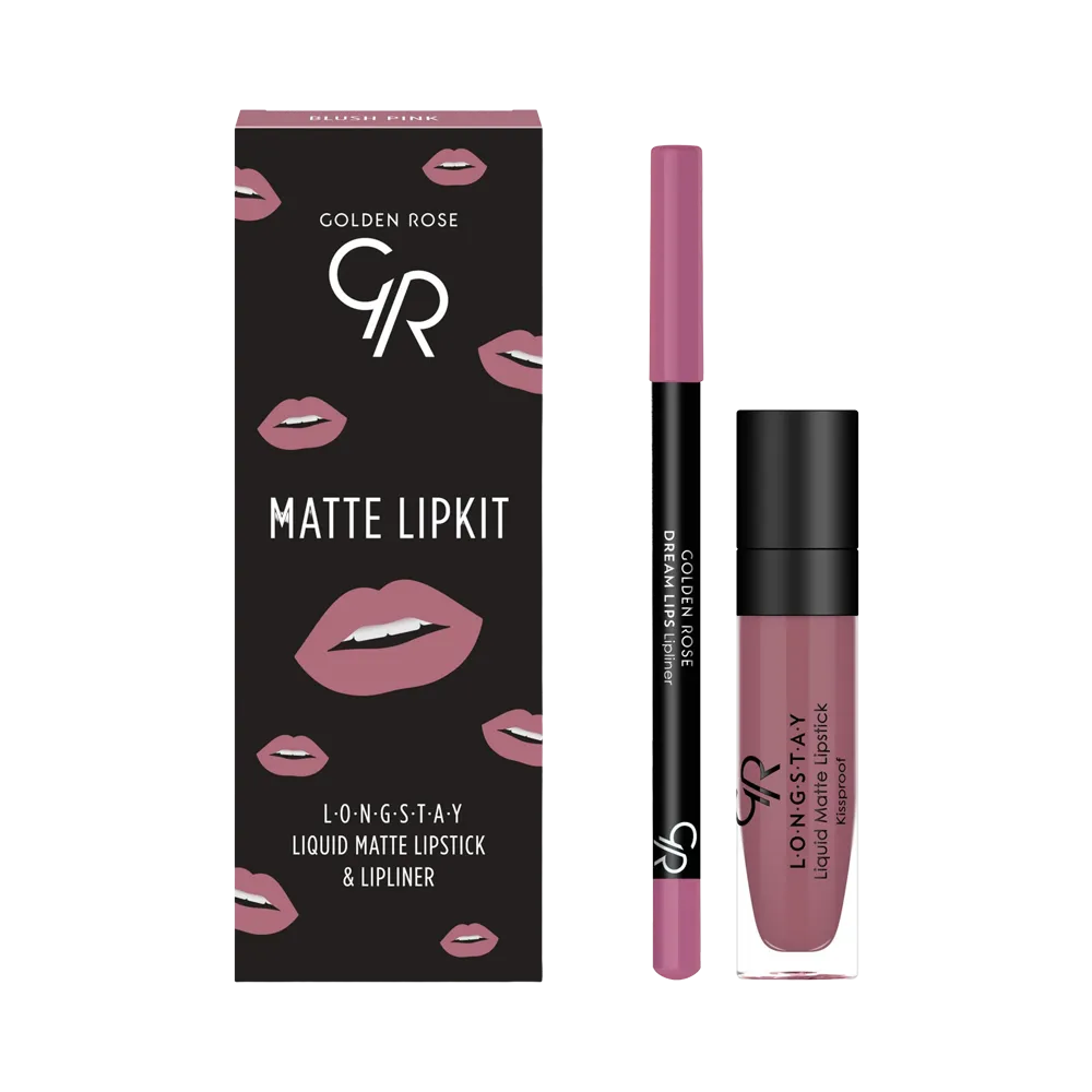 Golden Rose Matte Lip Kit - Blush Pink  thumbnail 2