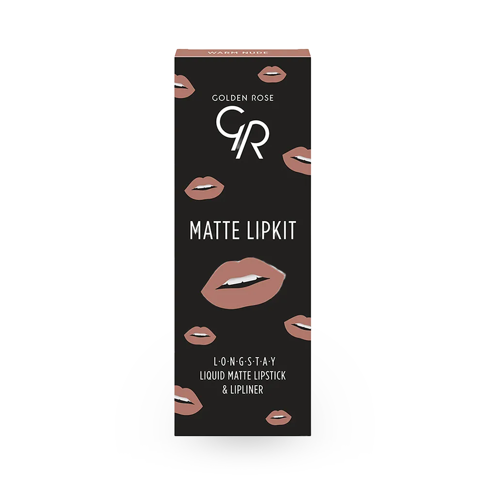 Golden Rose Matte Lip Kit - Warm Nude thumbnail 1