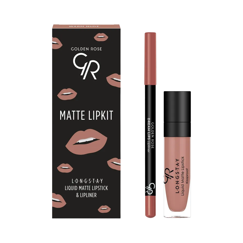 Golden Rose Matte Lip Kit - Warm Nude thumbnail 2