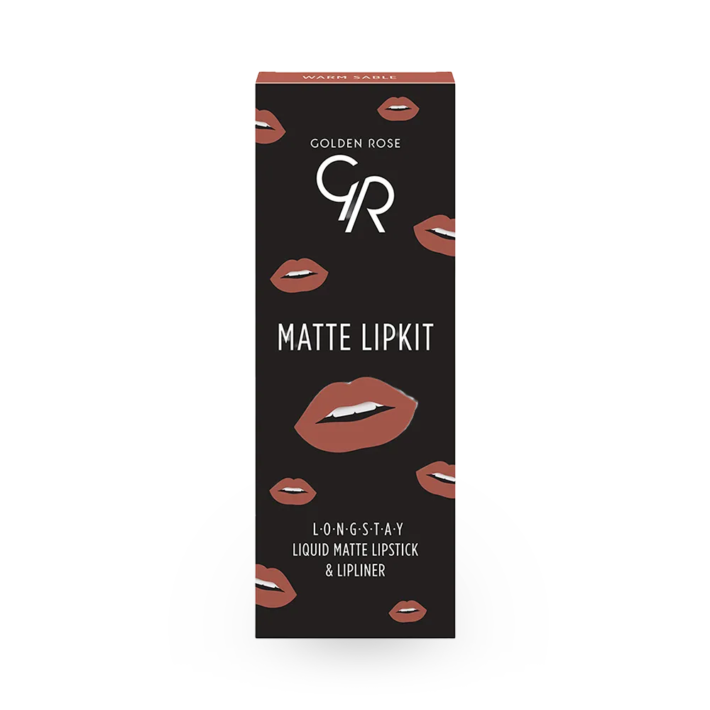 Golden Rose Matte Lip Kit - Warm Sable thumbnail 1