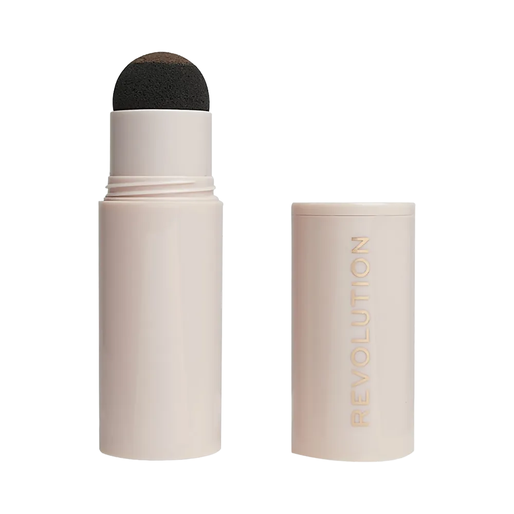 Makeup Revolution Brow Powder Stamp & Stencil Kit - Medium Brown (0.65 g) thumbnail 2