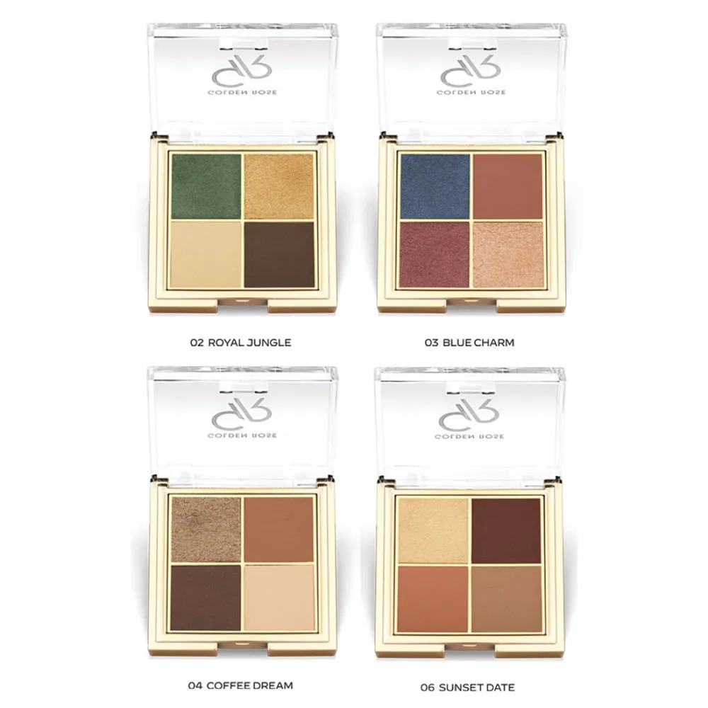 Golden Rose Quattro Eyeshadow Palette - 06 SUNSET DATE thumbnail 2
