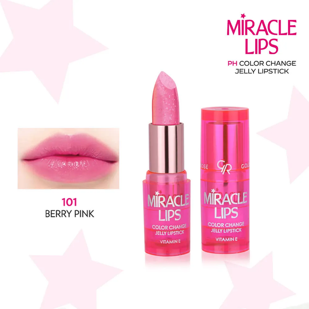 Golden Rose Miracle Lips Color Change Jelly Lipstick - 101 Berry Pink (3.70 g) thumbnail 2