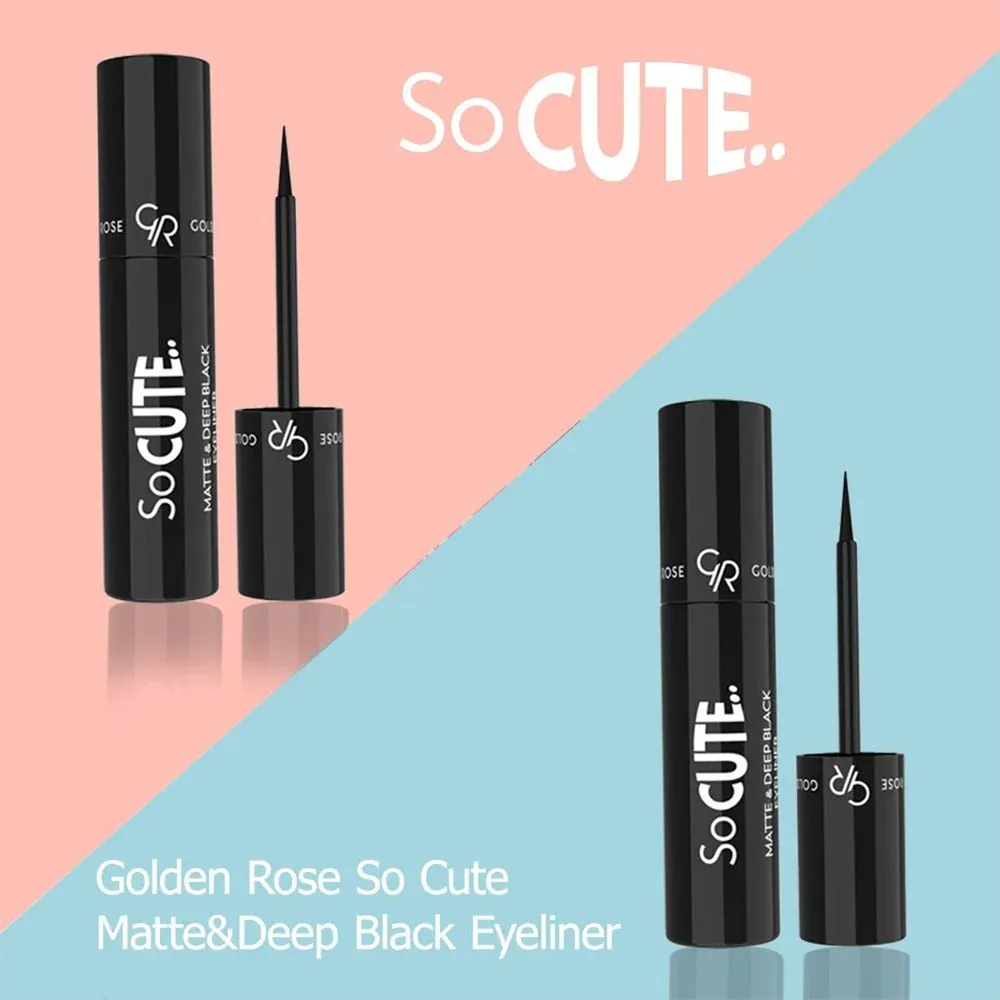 Golden Rose So Cute Matte & Deep Black Eyeliner - Black thumbnail 2