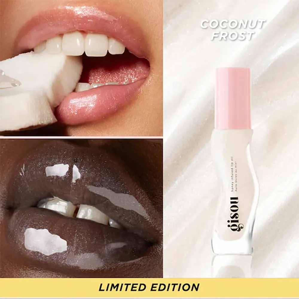 Gisou Honey Infused Lip Oil - Coconut Frost thumbnail 2