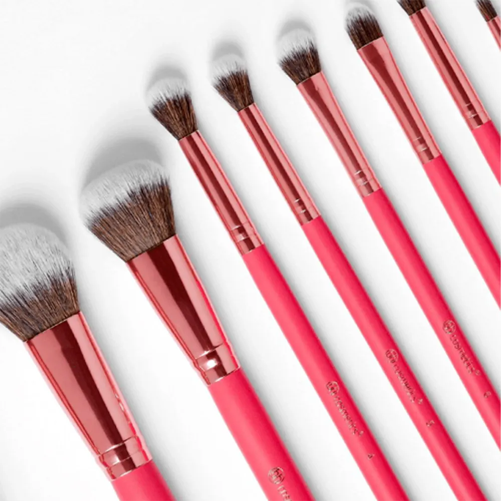 BH Cosmetics Bombshell Beauty Brush Set With Cosmetics Case - 10 pcs thumbnail 2