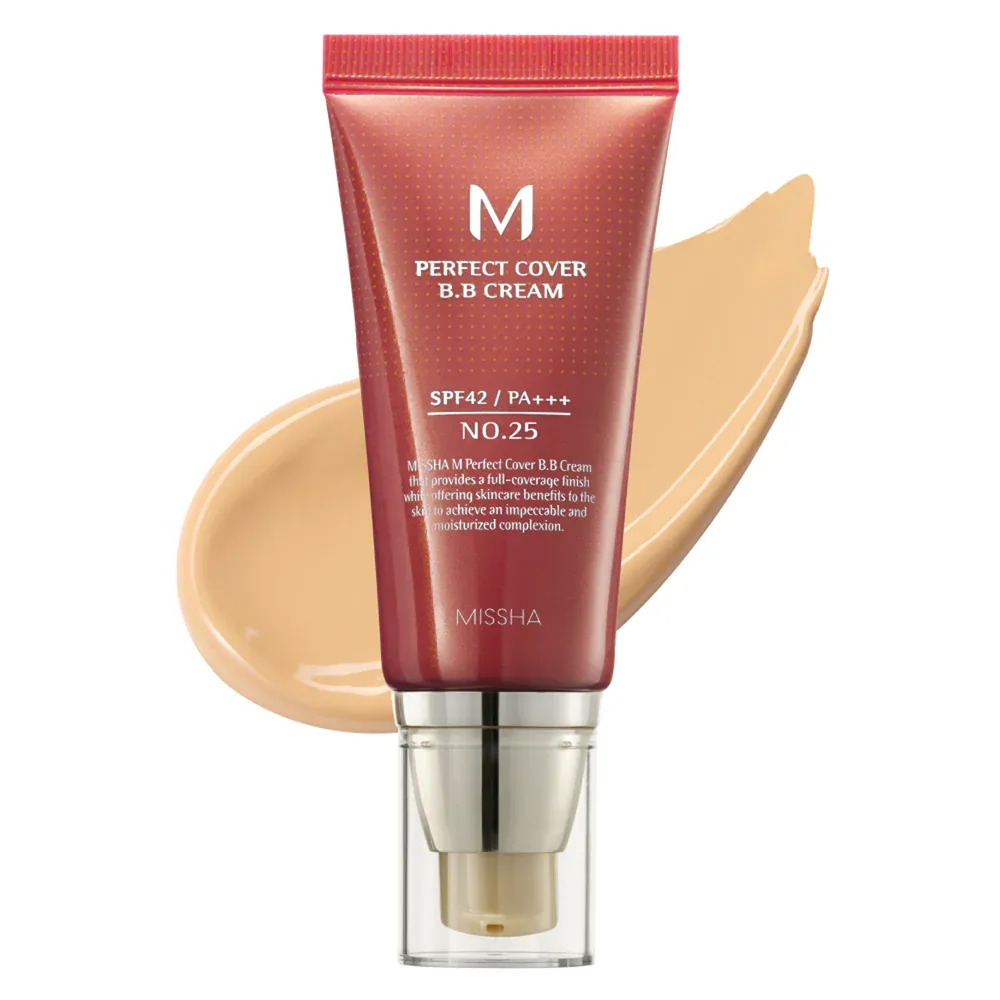 Missha M Perfect Cover BB Cream SPF 42 Pa+++ - 25 Warm Beige thumbnail 2