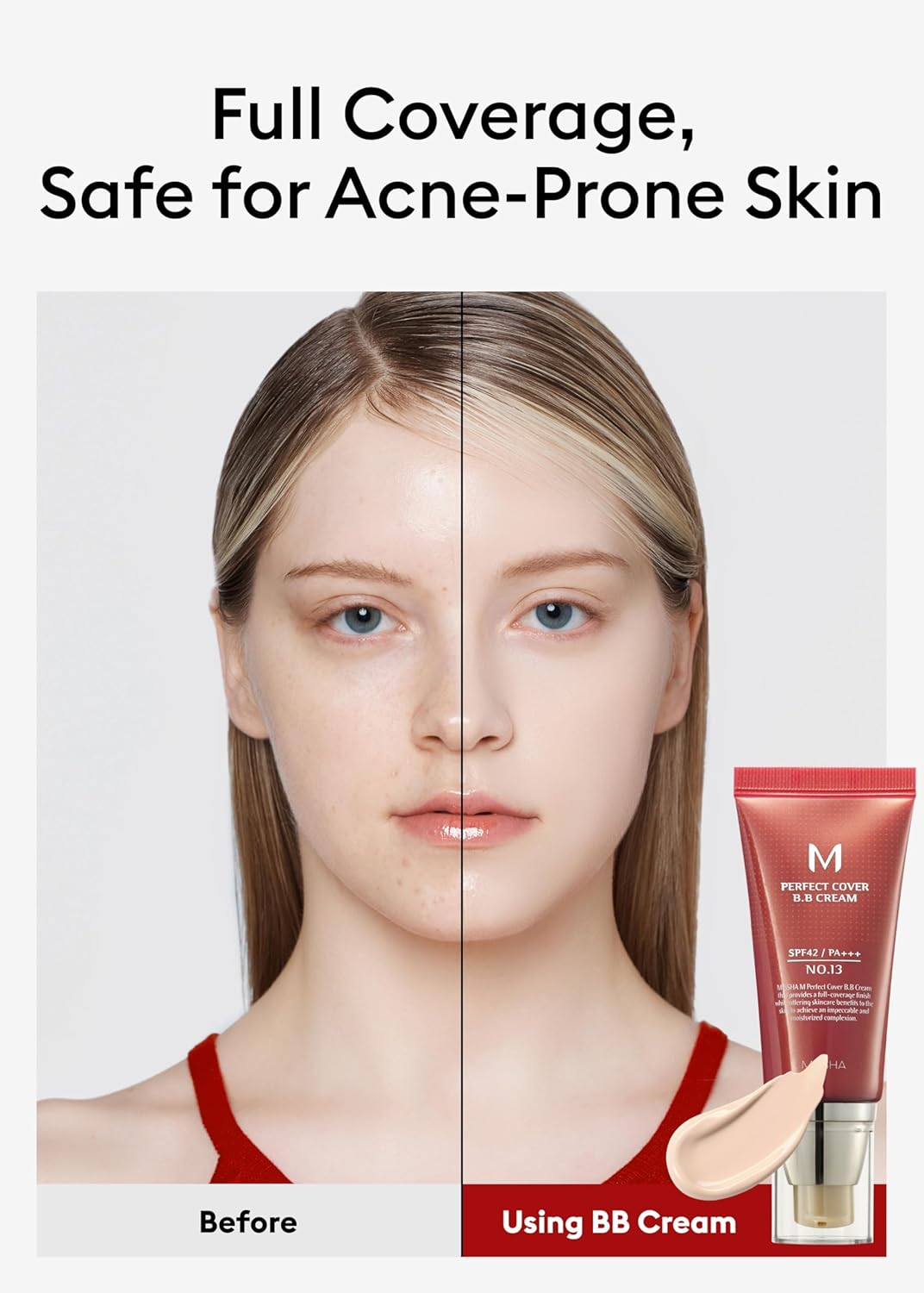 Missha M Perfect Cover BB Cream SPF 42 PA+++ - No.13 Bright Beige thumbnail 3