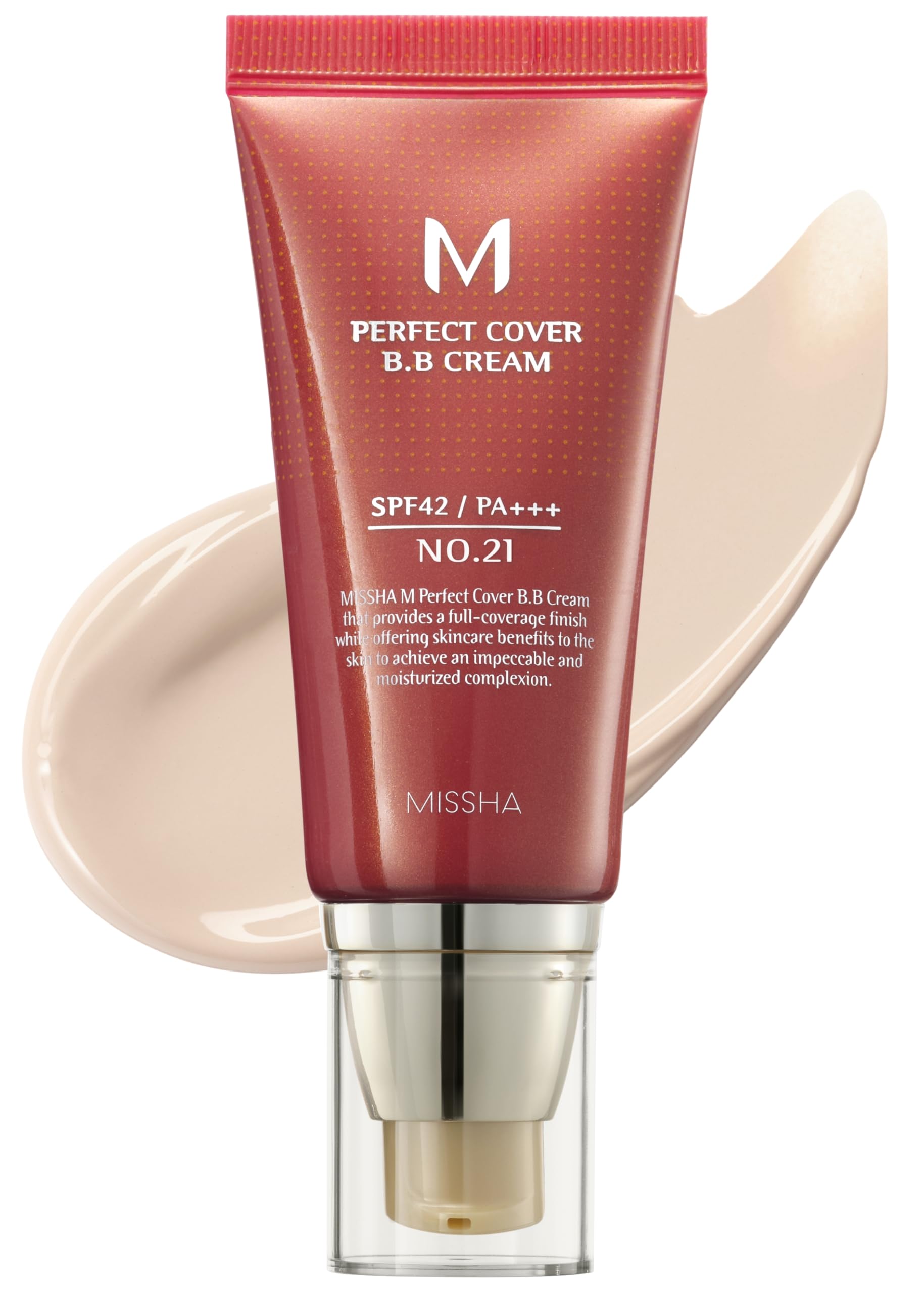 Missha M Perfect Cover BB Cream SPF 42 PA+++ - No.21 Light Beige thumbnail 4