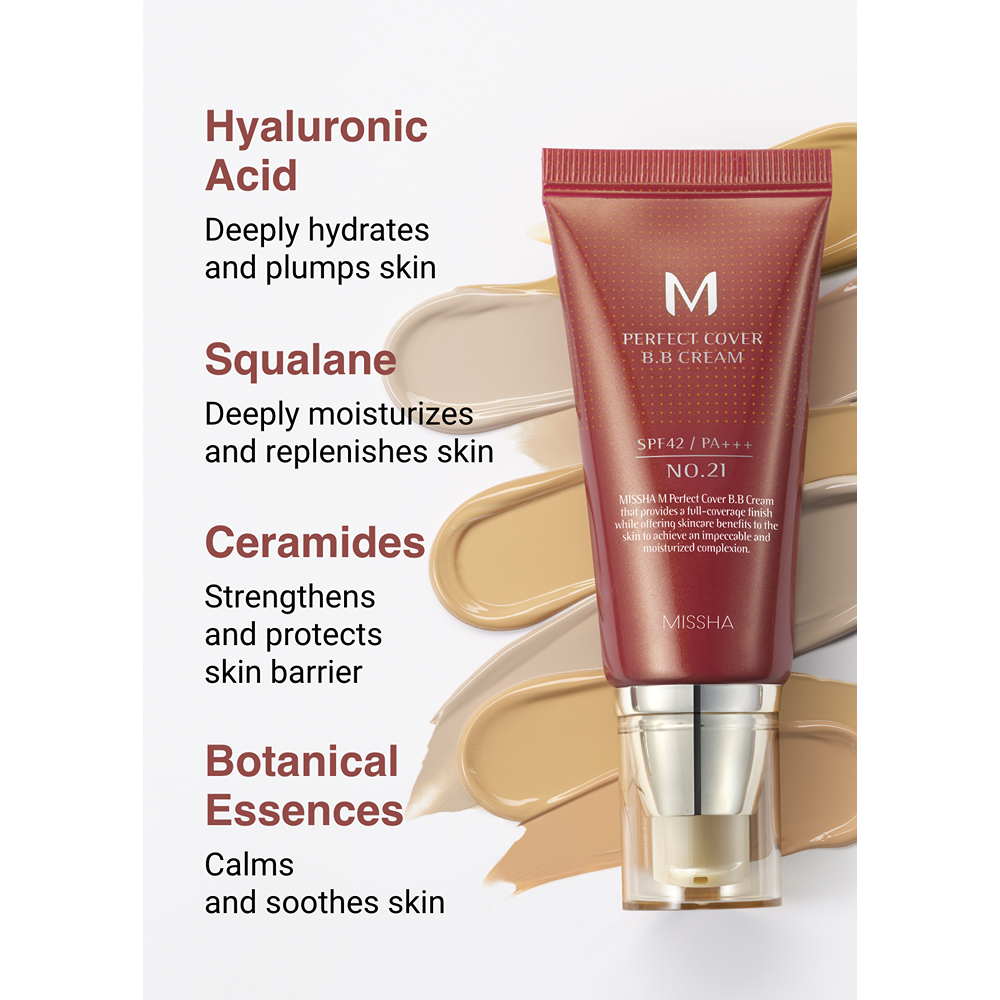 Missha M Perfect Cover BB Cream SPF 42 PA+++ - No.23 Natural Beige thumbnail 2