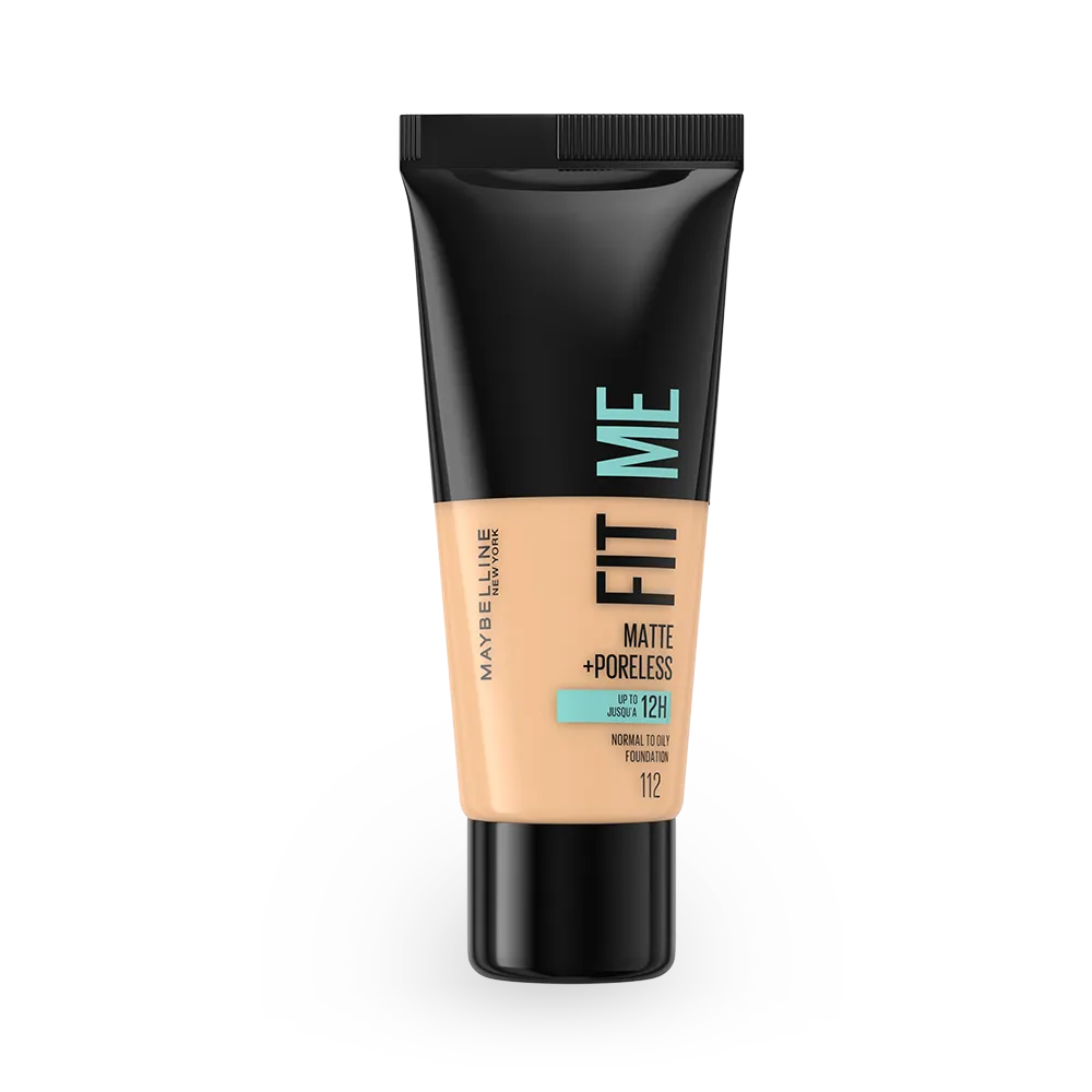 Maybelline New York Fit Me Matte+Poreless Foundation - 112 Soft Beige thumbnail 1
