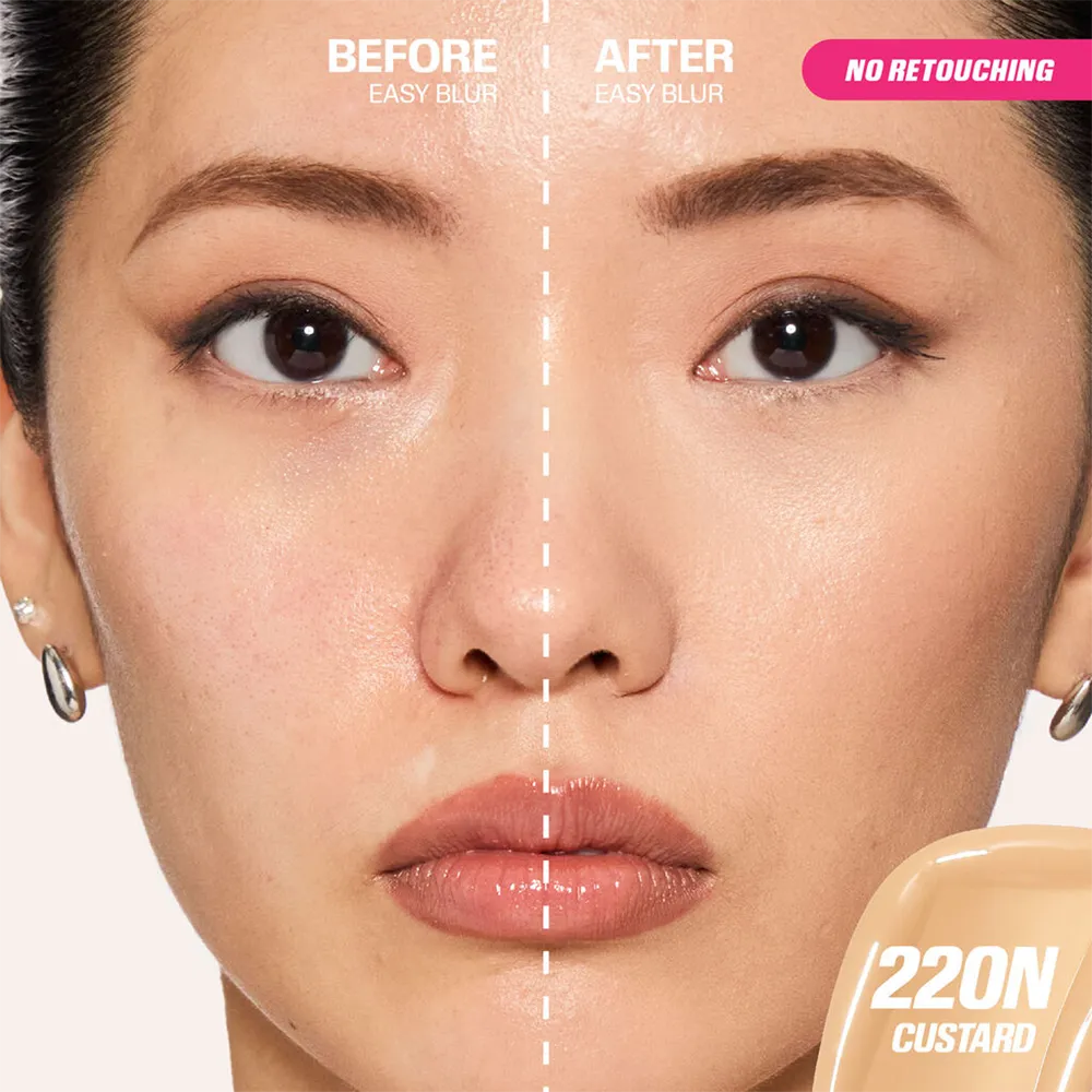 Huda Beauty Easy Blur Natural Airbrush Foundation - Custard 220N thumbnail 3