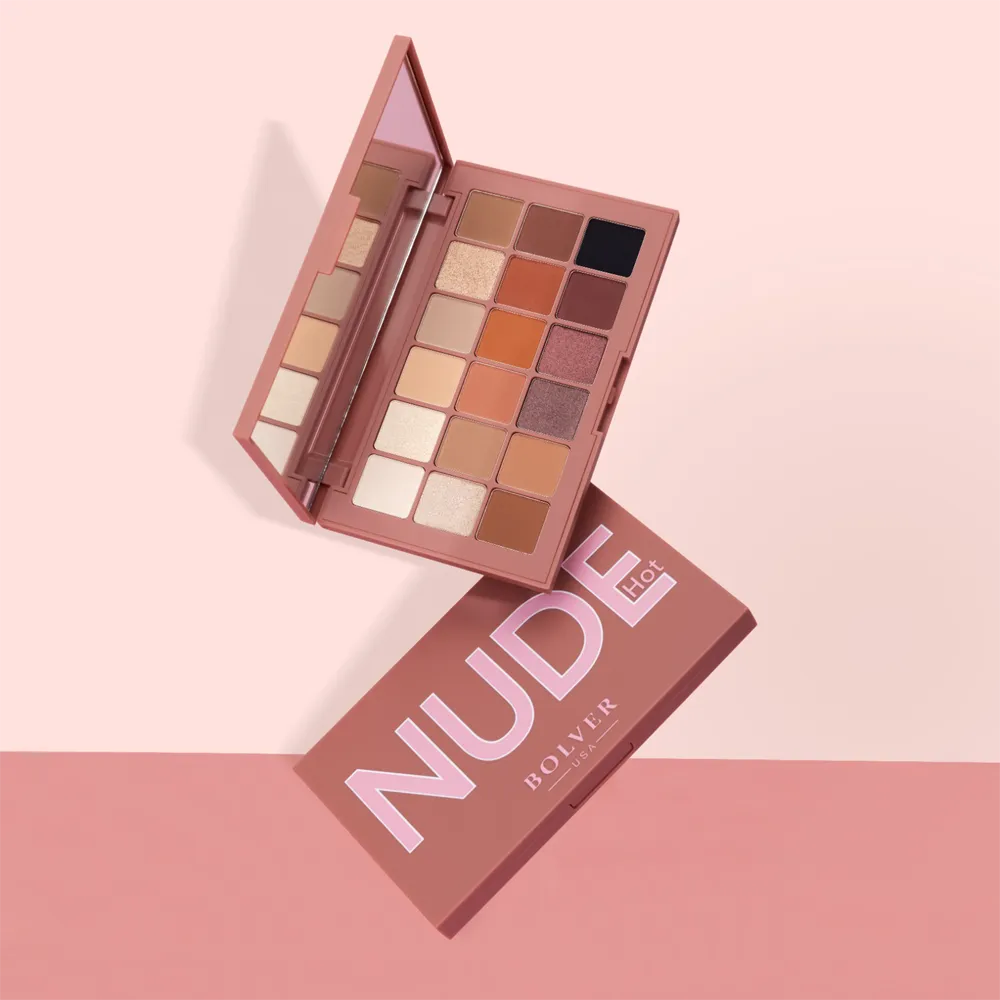 Bolver USA Eyeshadow Palette in 18 Shades - E11 Nude (19 g) thumbnail 4