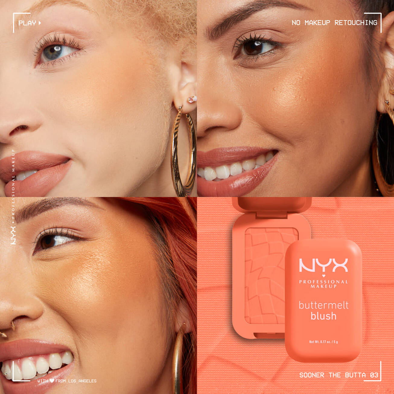 NYX Professional Makeup Buttermelt Blush - 03 Sooner The Butta thumbnail 3