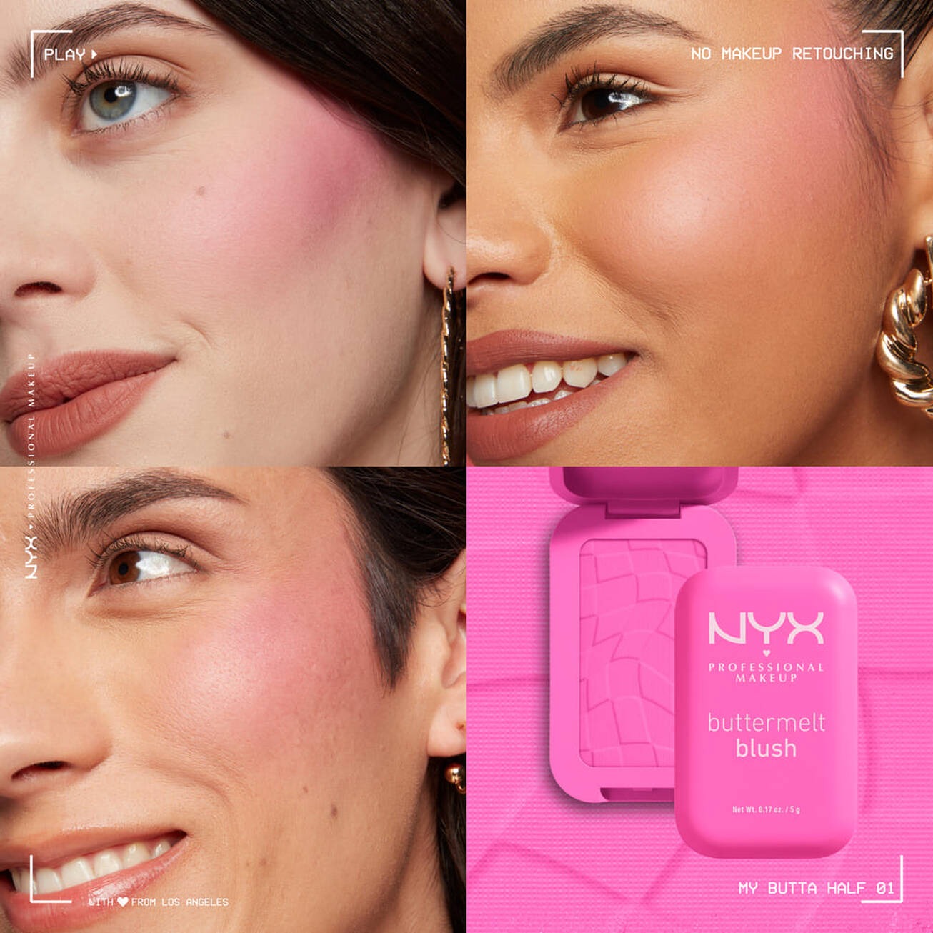 NYX Professional Makeup Buttermelt Blush - 01 My Butta Half thumbnail 3