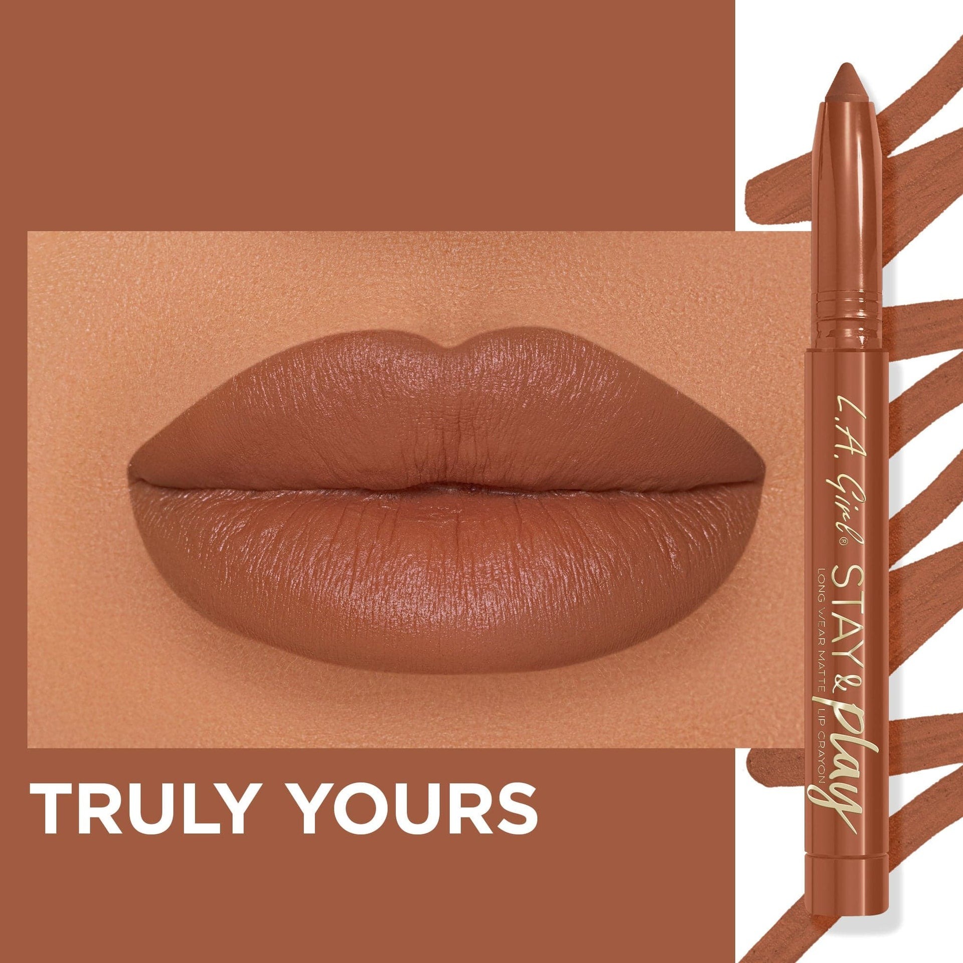 L.A.Girl Stay & Play Lip Crayon - GLC730 Truly Yours thumbnail 2
