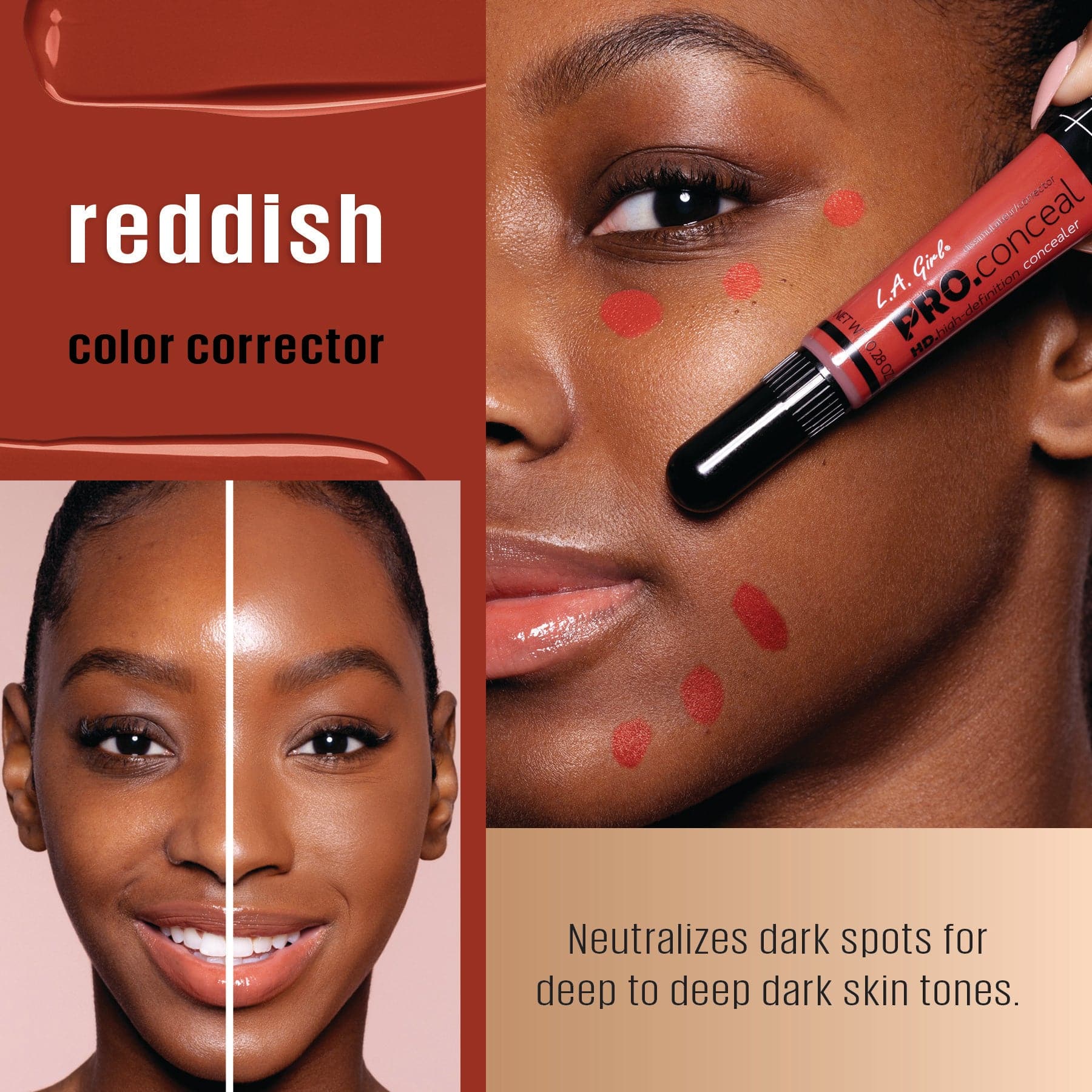 L.A.Girl HD Pro.Conceal - GC967 Reddish Corrector thumbnail 4