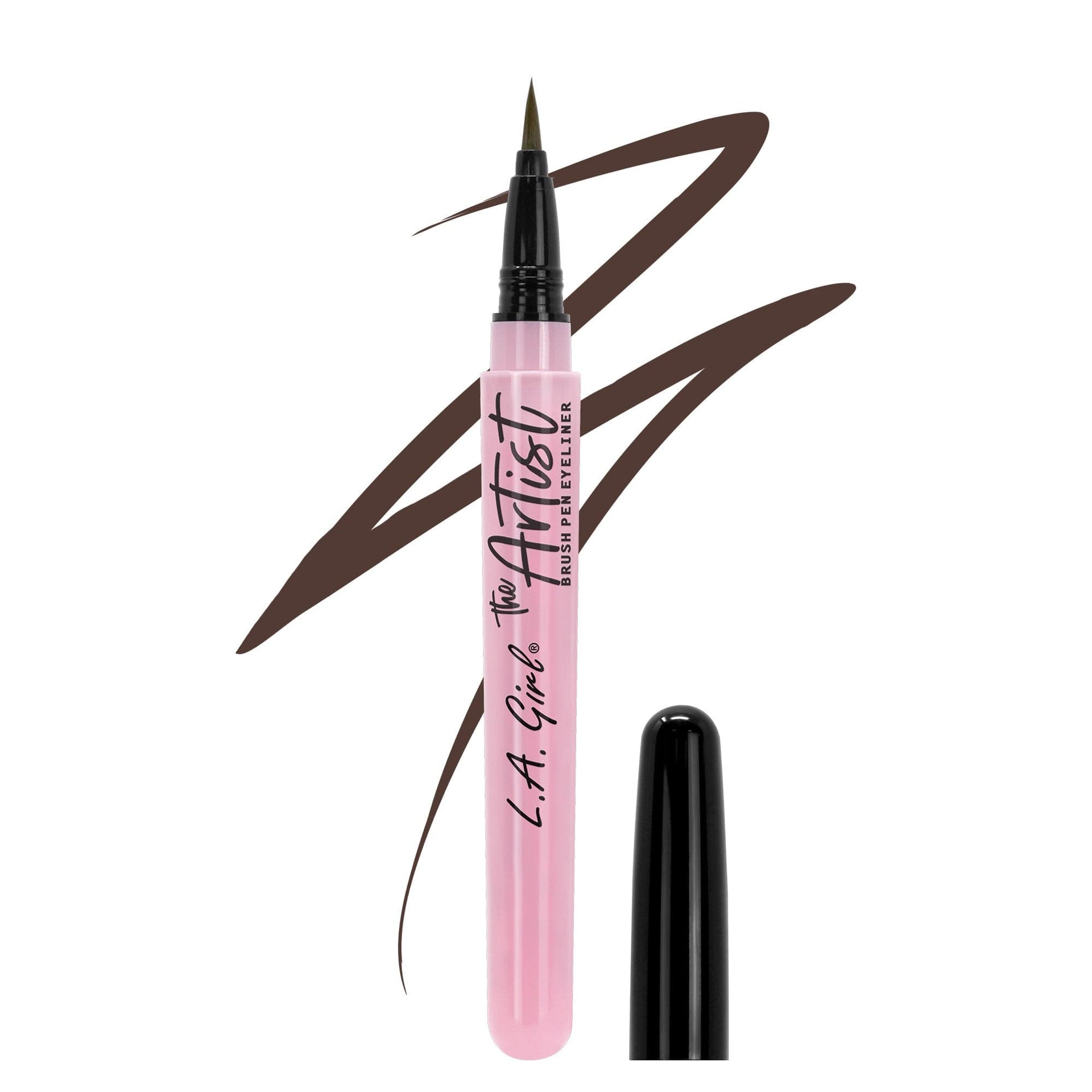 L.A.Girl The Artist Brush Pen Eyeliner - GLE739 Chocolate Brown thumbnail 1