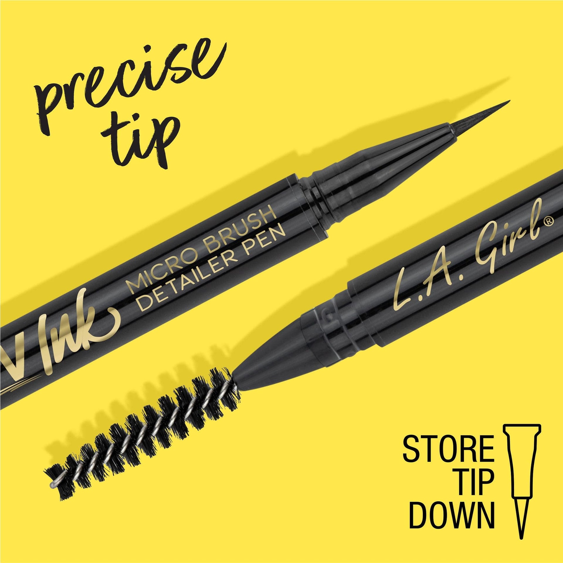 L.A.Girl Brow Ink Micro Brush Detailer Pen - GBP346 Dark Brown thumbnail 2