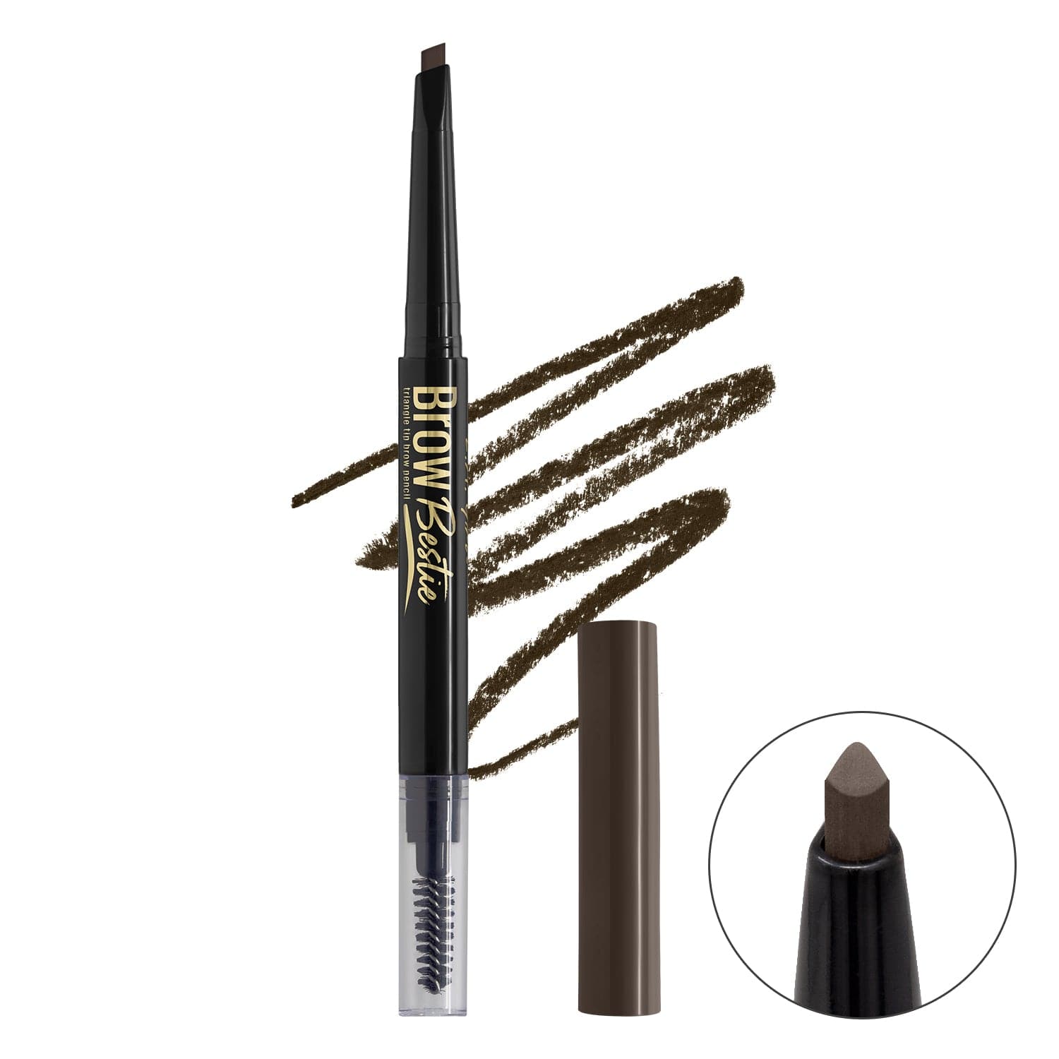 L.A.Girl Brow Bestie Triangular Auto Pencil - GBP377 Deep Brown thumbnail 1