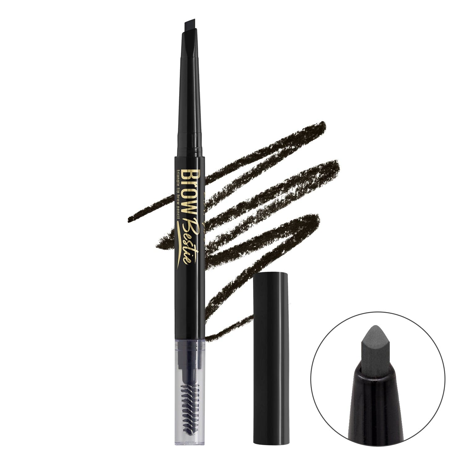 L.A.Girl Brow Bestie Triangular Auto Pencil - GBP378 Black Brown thumbnail 1