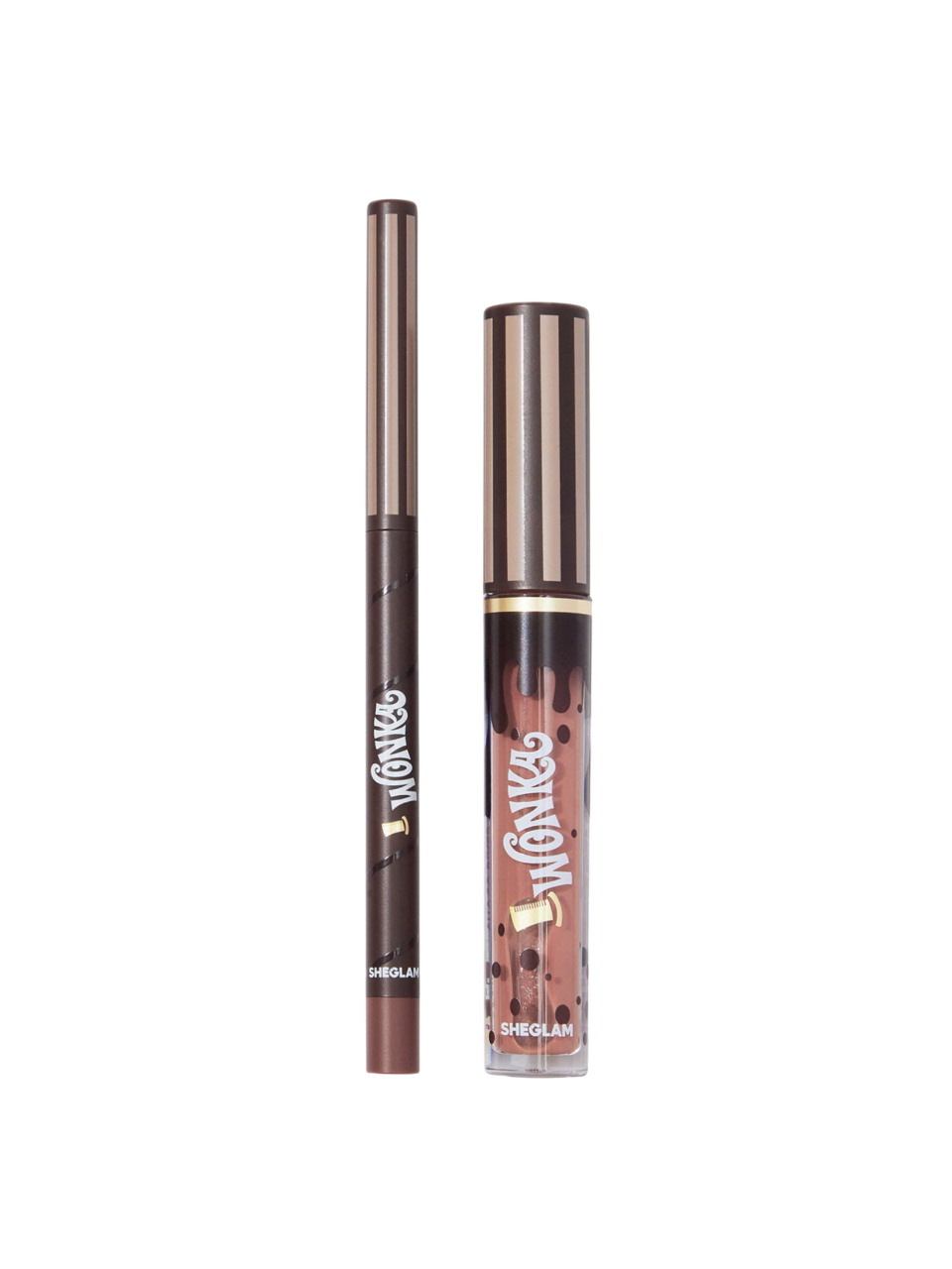 Sheglam Willy Wonka Cocoa Kiss Lip Duo - Brownie Bite (2.7 ml) thumbnail 1