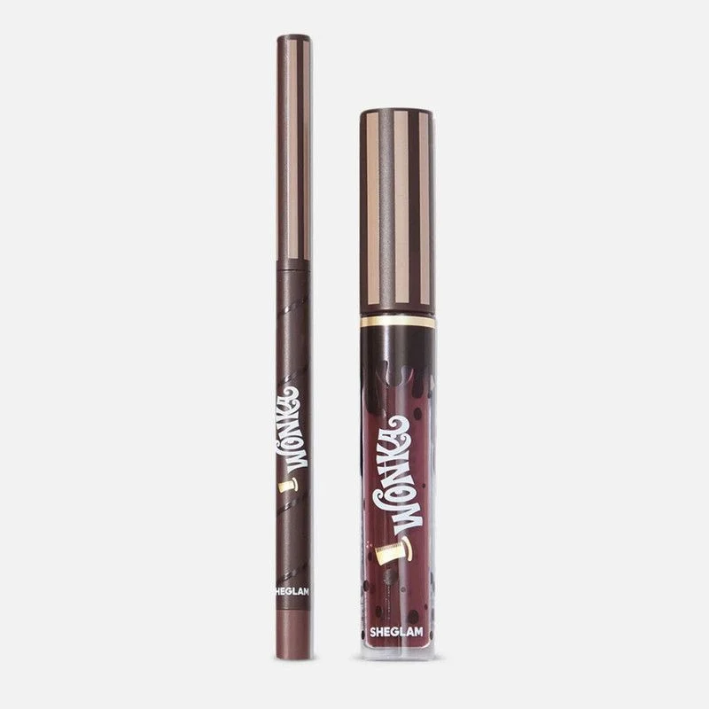 Sheglam Willy Wonka Cocoa Kiss Lip Duo - Hot Fudge (2.7 ml) thumbnail 1