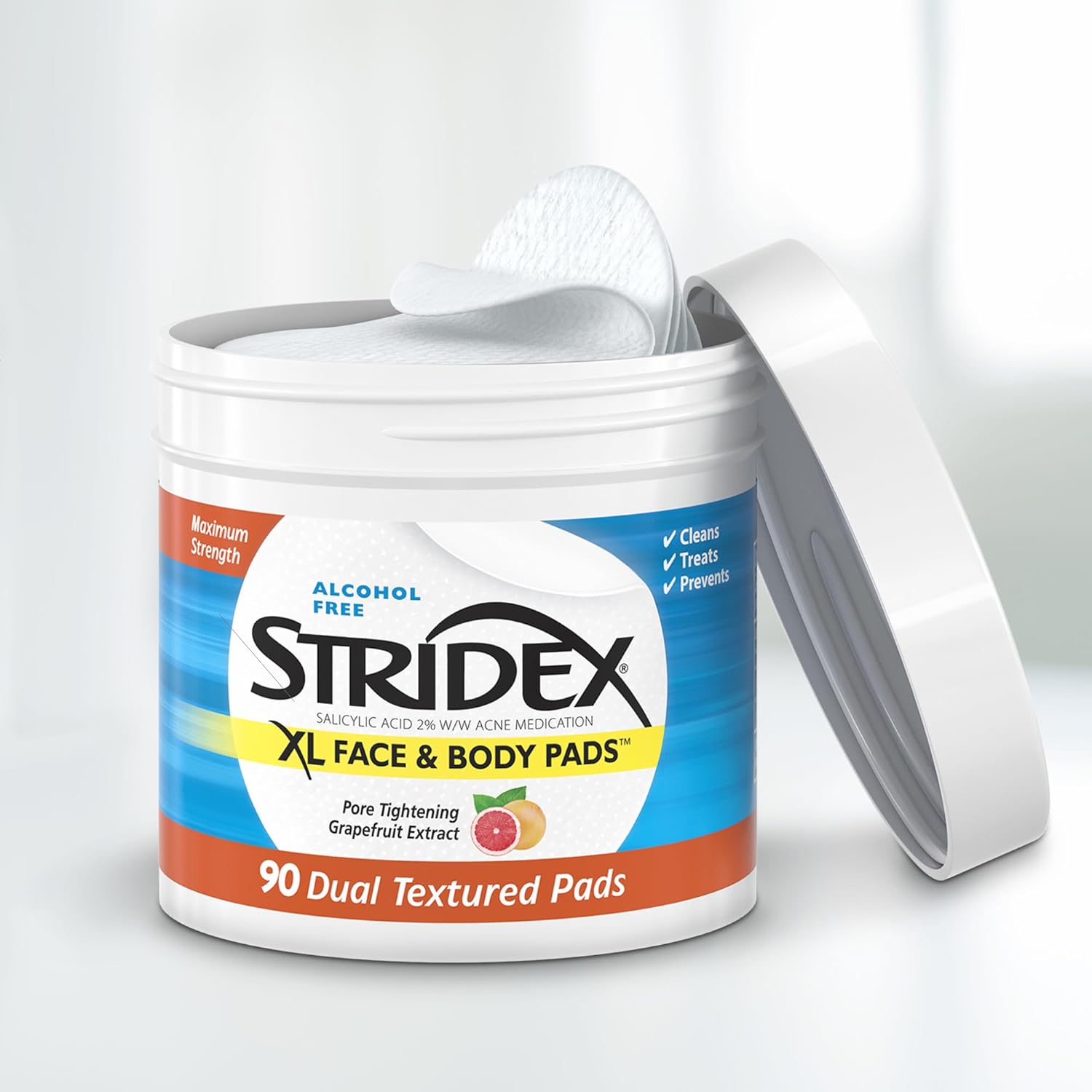 STRIDEX XL Face & Body Pads - 90 Pads thumbnail 4