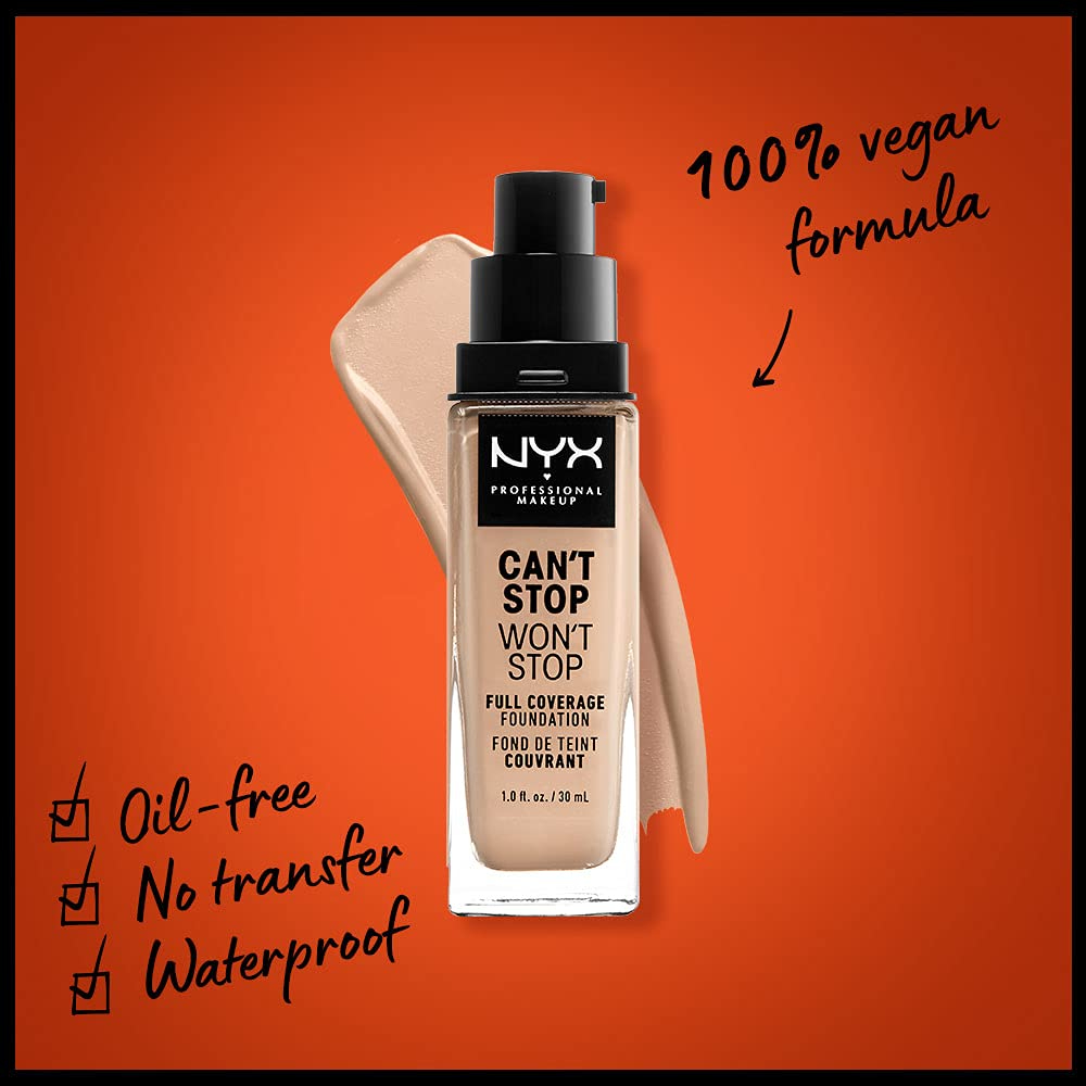 NYX Professional Makeup Can't Stop Won't Stop Foundation
 - 6.5 Nude thumbnail 2