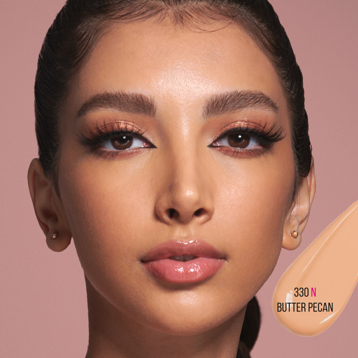 Huda Beauty #FauxFilter Luminous Matte Foundation - Butter Pecan 330N thumbnail 2
