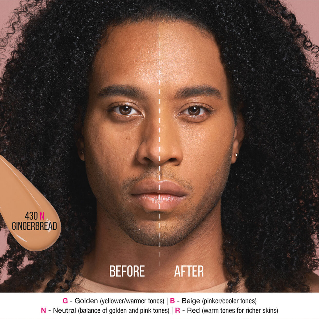 Huda Beauty #FauxFilter Luminous Matte Foundation - Gingerbread 430N thumbnail 2